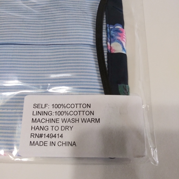 JOHNNY WAS Cotton Face Mask Floral Print - Picture 6 of 8